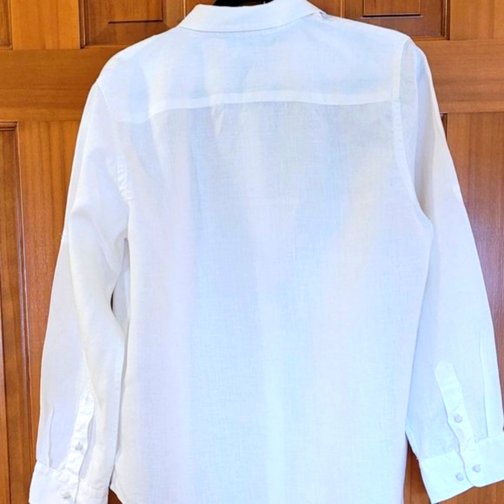 Women's Jones New York SIGNATURE Linen Shirt - Picture 9 of 9